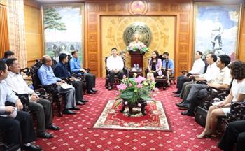Đoàn công tác Bộ Tư pháp, nước CHDCND Lào thăm và làm việc tại Thanh Hóa