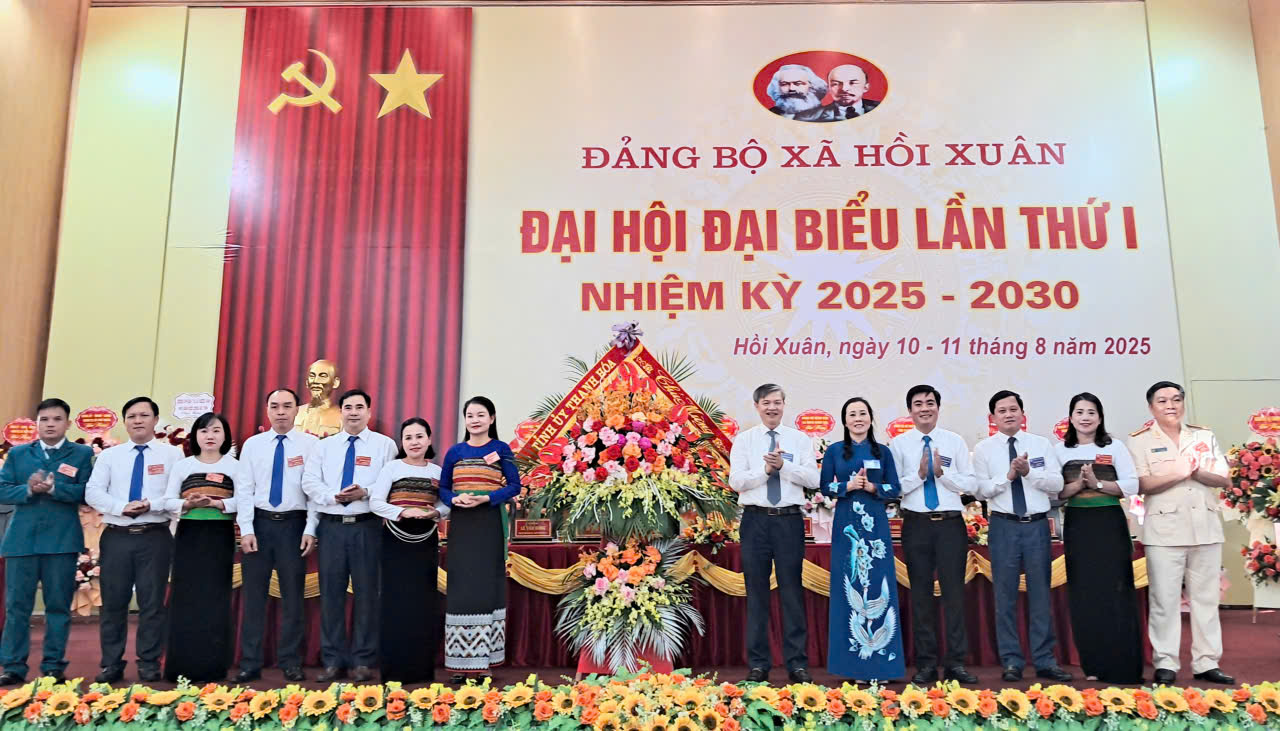 Đại hội đại biểu Đảng bộ xã Hồi Xuân lần thứ nhất, nhiệm kỳ 2025-2030